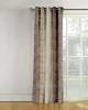 brown abstract pattern polyester readymade curtain available